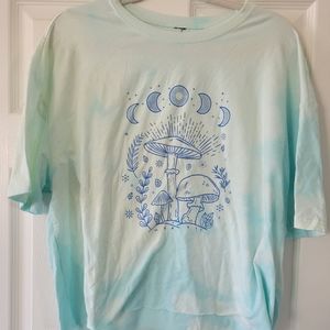 Mushroom tie dye shirt